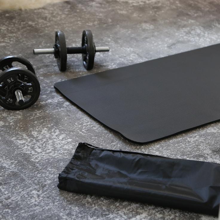 Professional gym interior with weight equipment